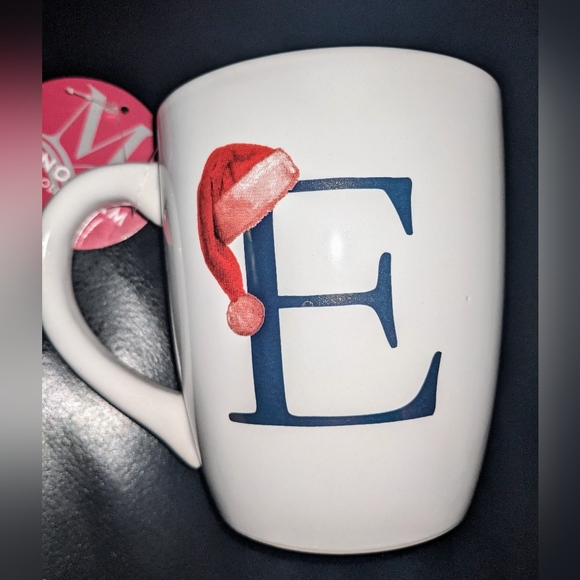 - Other - Santa Mug Letter E Initial
